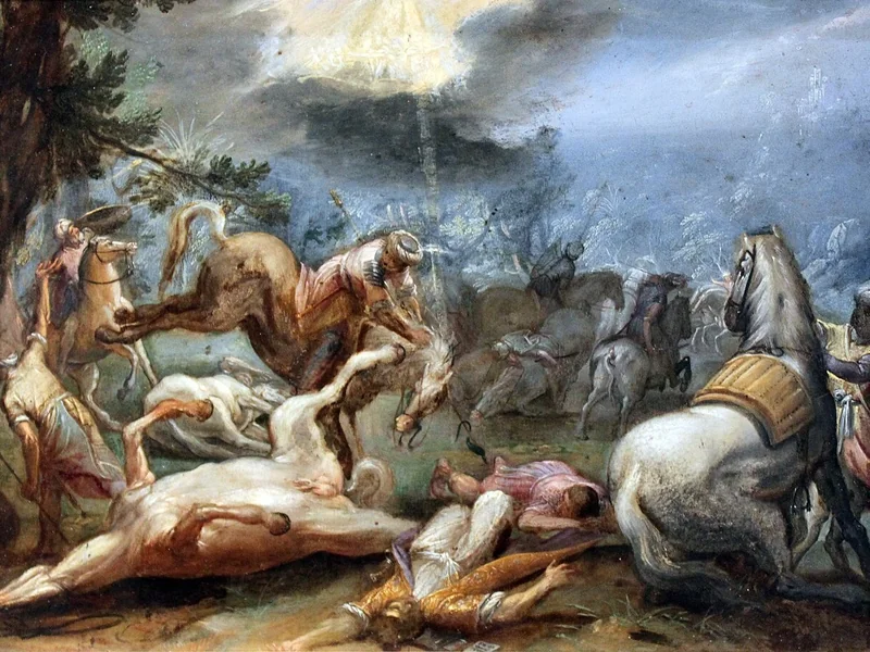 1578-Adam Elsheimer - La conversione di San Paolo